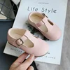 Baby Girls Mary Jane Dress Shoes T-Strap Cut-outs Leather Shoes Ballet Flats Princess Single Shoes Retro Party School Shoe 4