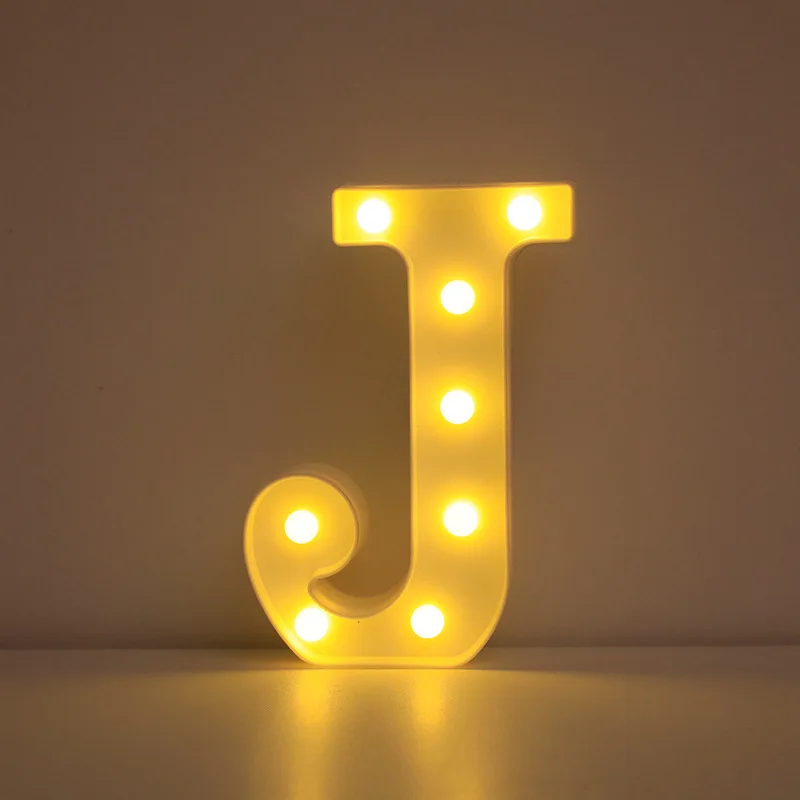 Illuminated LED Alphabet Letter & Number Lamp - Festive Night Light