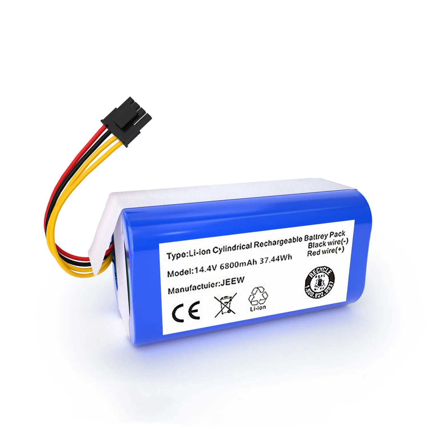 Batería De Aspiradora. Compatible con CECOTEC Conga 4090 4690。Aspiradora  14.8V Batería De Iones De Litio (Color : 6800mAh)