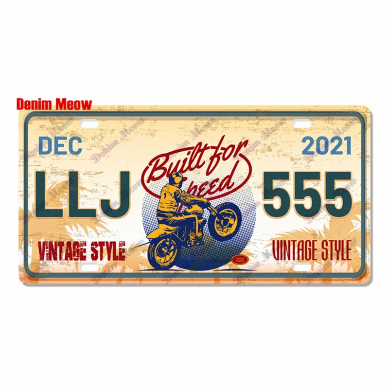 Letrero De Matrícula Personalizado De Metal - Placa Para Go-kart, Coche De Juguete O Decoración - Acabado Brillante - Puedes Grabar Nombre O Texto