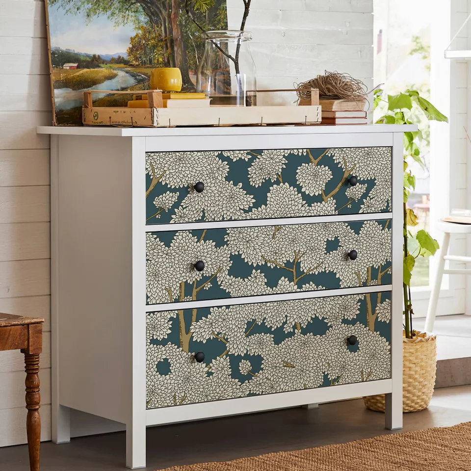 Floral Peel and Stick Self Adhesive Wallpaper