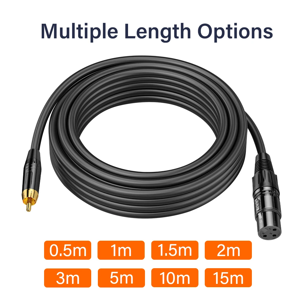 Rca Zu Xlr Stecker/Buchse Audio Kabel Für Verstärker Mixer Lautsprecher Karaoke Mikrofon Kanone Adapter 1M 2M 3M 5M 10M 15M Lange Draht S5F8C78984Fc44F8A8C5A7Bf7B5E5A3Ab5