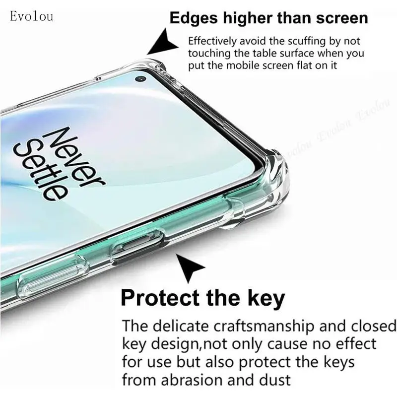 Magnetic Ring Holder Shockproof Transparent Silicone Back Case