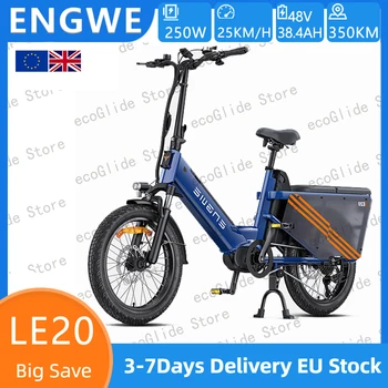 ENGWE LE20 Bicicletta elettrica, 48V38.4AH Doppia batteria al litio, 20" con seggiolino per bambini, Motore da 750W, Per pendolari, Bici elettrica