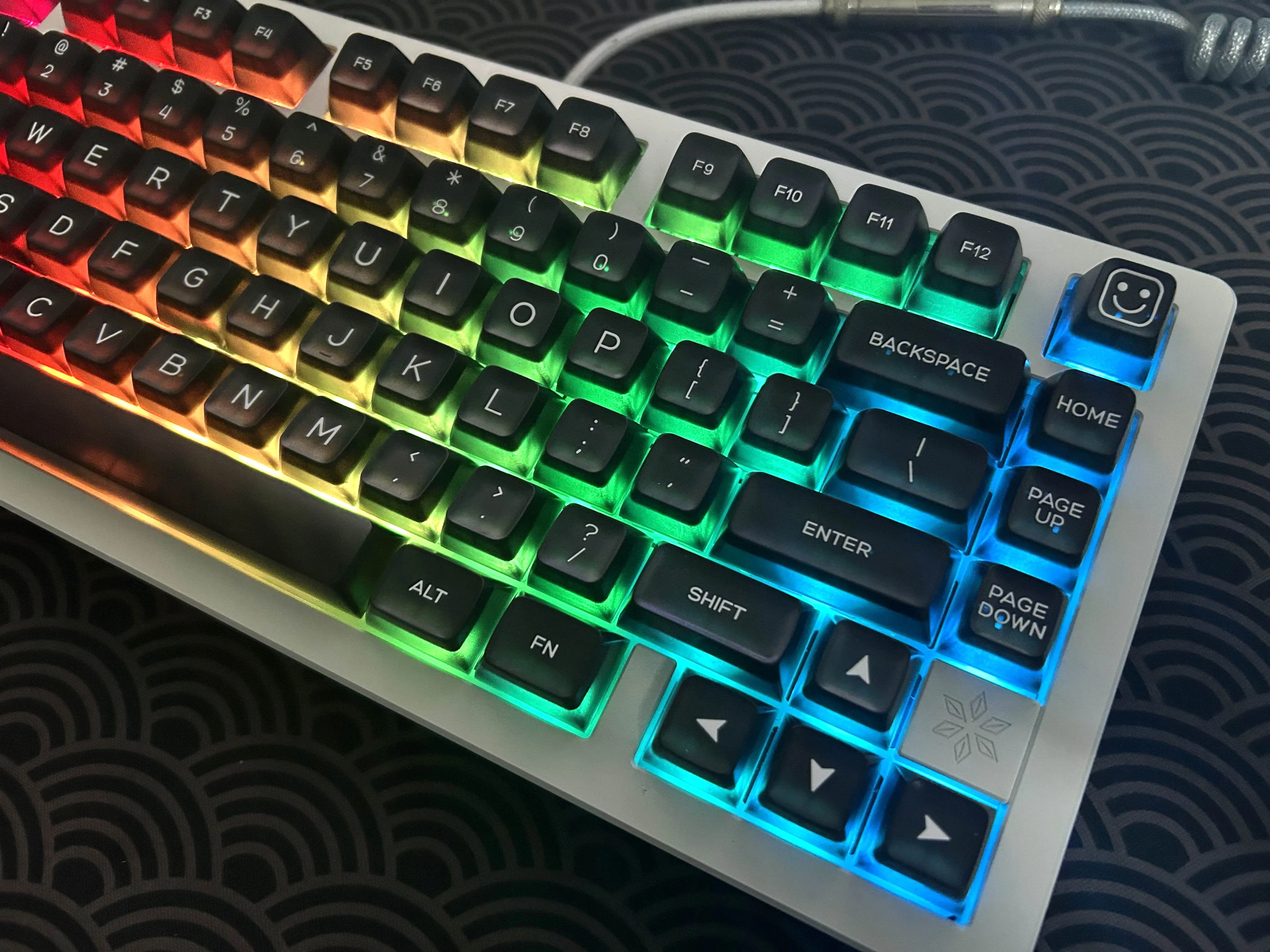 simples, Cap teclado translúcido, Cap SA Perfil Key para teclado mecânico
