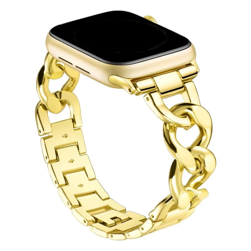 Luxury Gold Stainless Steel Watch Bracelet