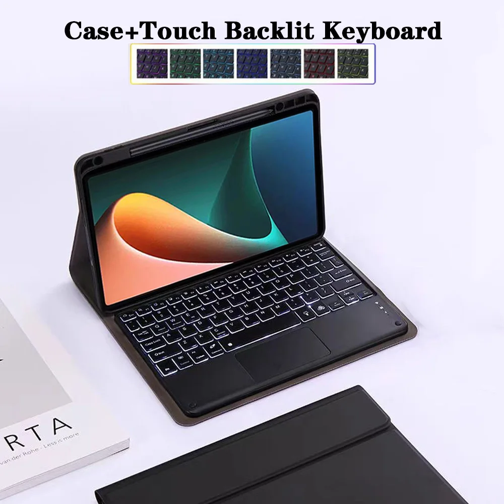 Elegant Bluetooth Keyboard Case with Pencil Holder