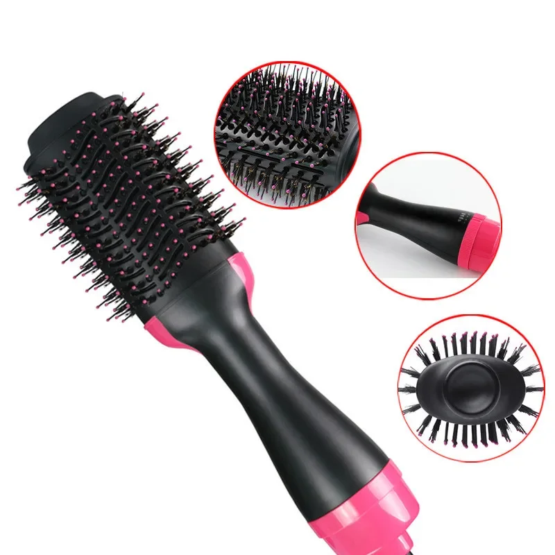 1200W Hair Dryer Volumizer Hot Air Brush Straightener Curler Comb Roller Styler 2