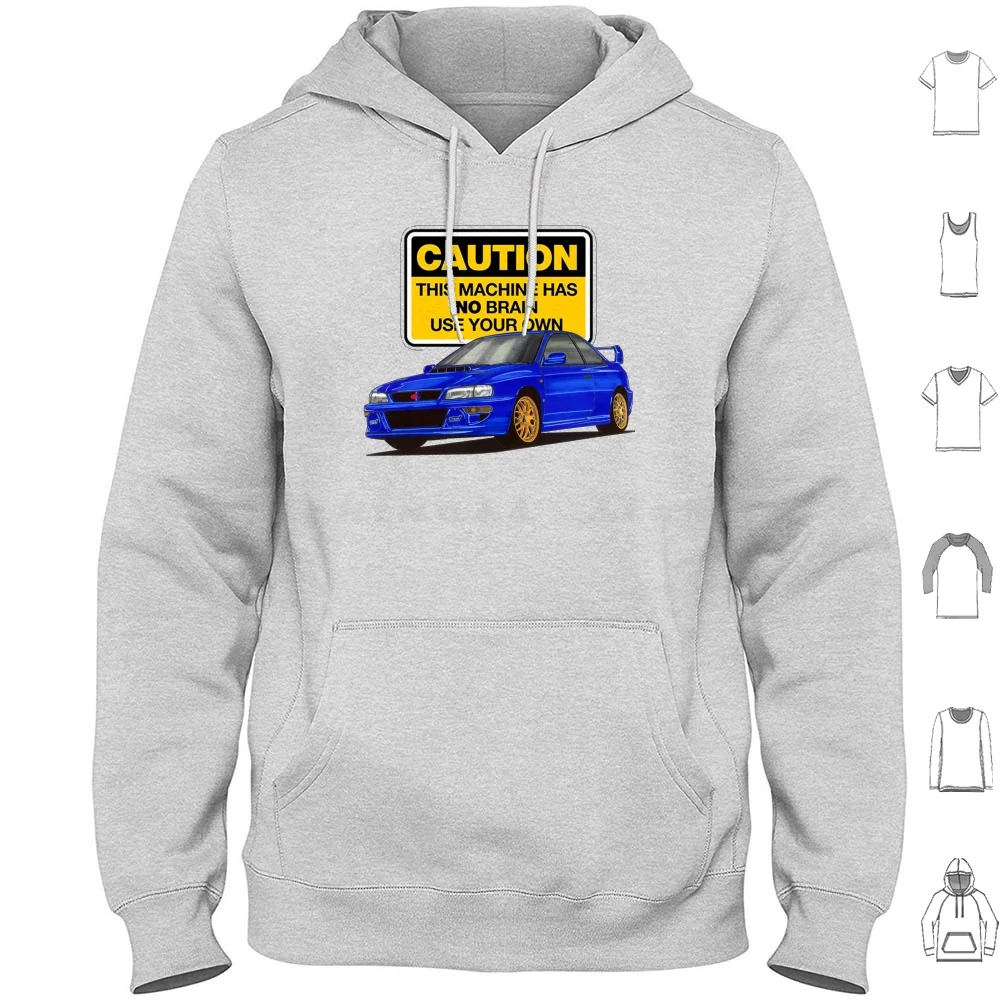 Jdm Legendary Japanese Car Hoodies Manica Lunga Wrc Wrx Sti Brz 22B Sti Forester Wrx Justy Legacy Libero Levorg Liberty