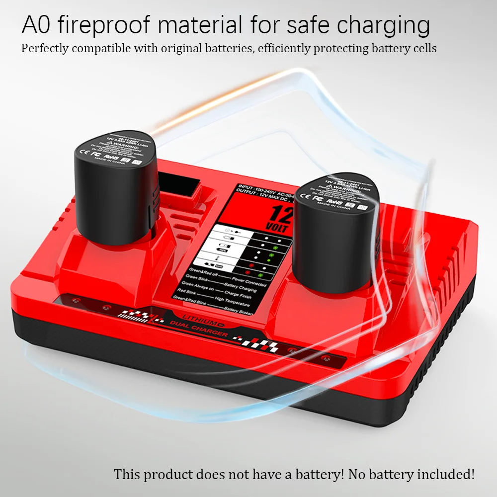 Tools batteria 12v Charger 2A 3A Li-ion Charger For milwaukee m12 12V bater&iacute;a RechargeableLithium lon Power Tool Drill Battery battery charger