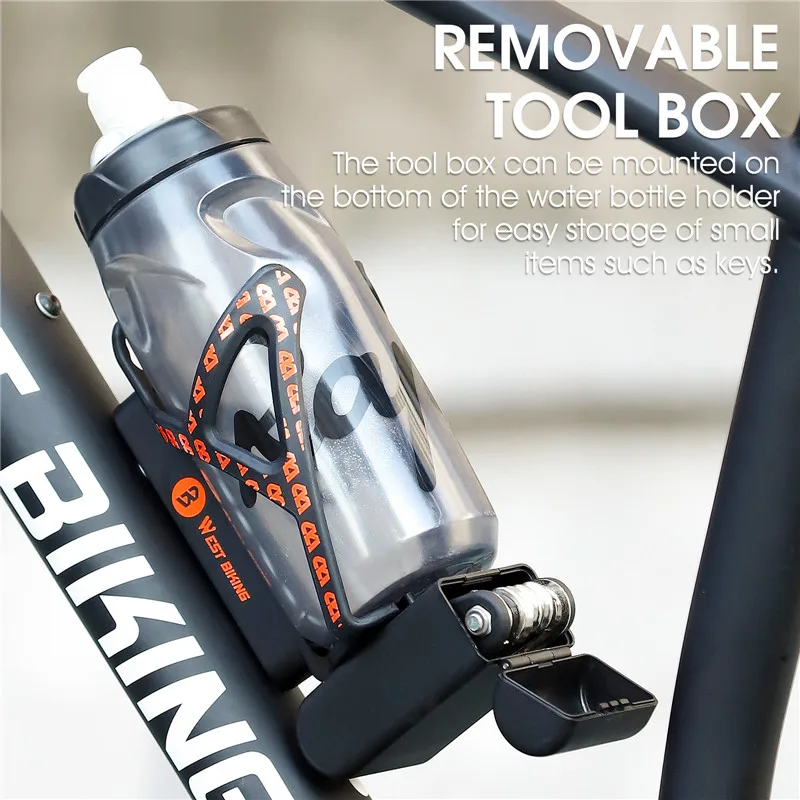 WEST BIKING Bicycle Bottle Cage 1PC Ultralight Bike Bottle Rack Cage Cycling Holder Bracket Portable MTB Bike Accessories