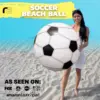 Large Beach Ball for Kid or Adult,Easy to Inflate and Durable Material Great Gift Idea for Boy & Girl,Best Pool Party Decor Toys 2