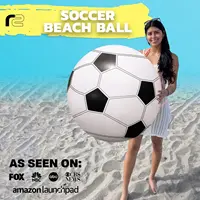 Large Beach Ball for Kid or Adult,Easy to Inflate and Durable Material Great Gift Idea for Boy & Girl,Best Pool Party Decor Toys 2