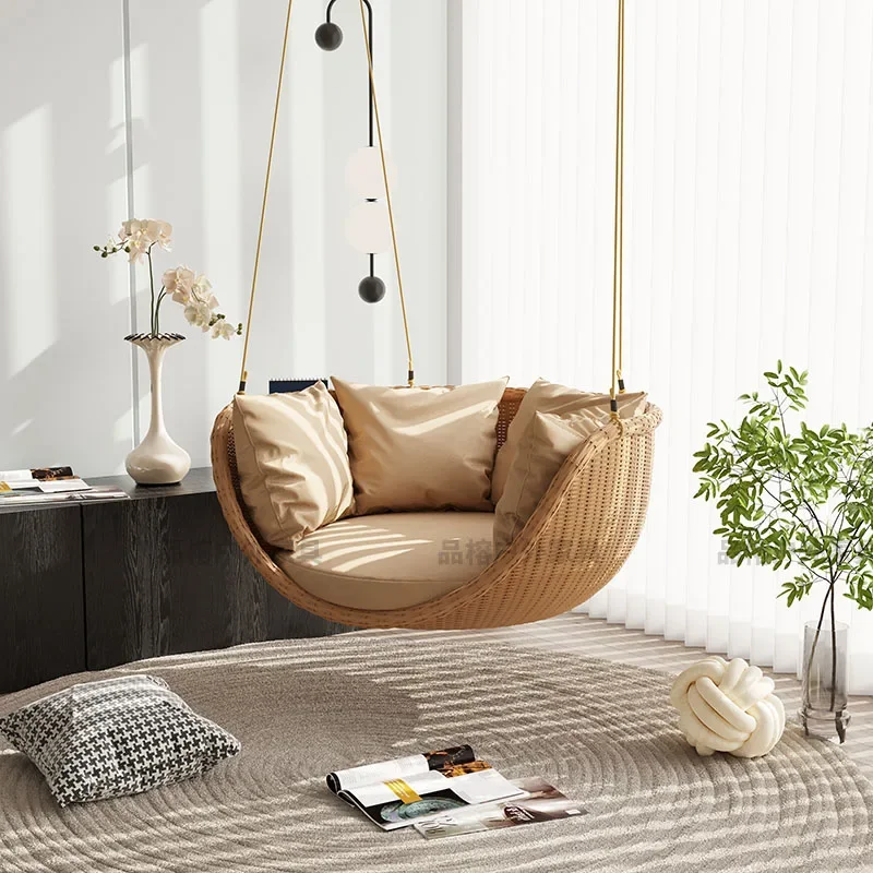 Suspended Swing Tree Outside Chairs Chaise Lounge Outdoor Garden Swings Children Living Room Wooden Furniture For The Balcony