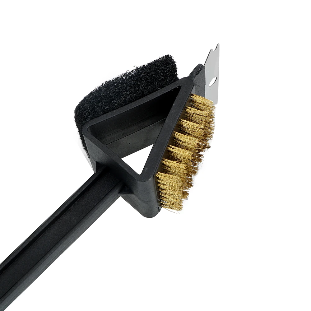 Barbecue Cleaning Tools 3 in 1 Corner Copper Wire Brush BBQ Tool Barbecue Grill Oven Cleaning