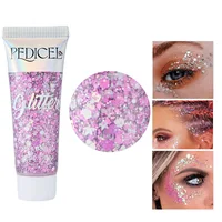 Multifunctional Eye Glitter Nail Hair Body Face Glitter Gel Art Flash Loose Sequins Cream With Smear Spoon Festival Glitter Deco 2