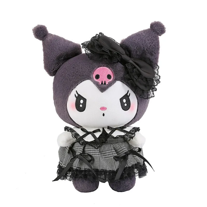 Poupées en peluche Kawaii pour filles, oreiller de coussin de canapé de dessin  animé, jouet en dentelle gothique sombre, cadeau d'anniversaire, Kuromi noir,  Mymelody, Sanrios - AliExpress