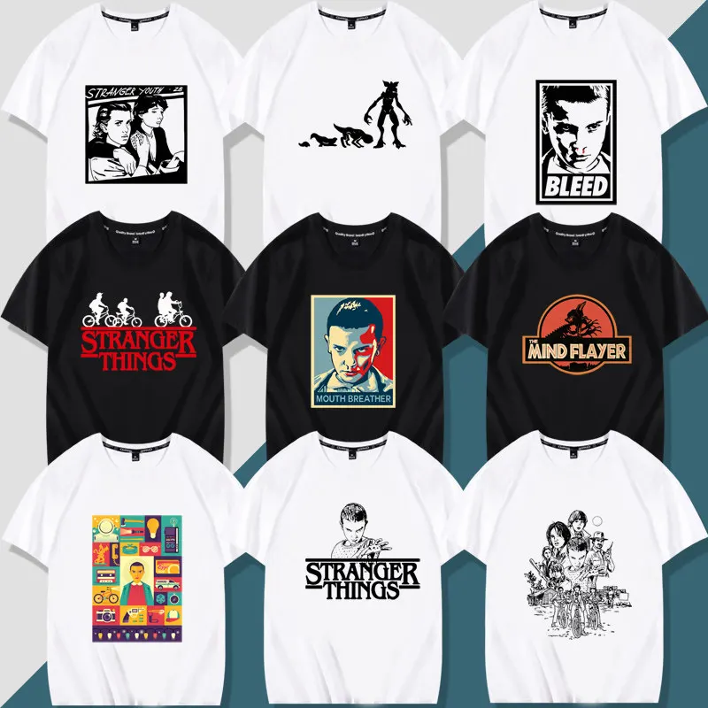 Luxurious New American TV Series "Stranger Things" Hellfire Club Themed Children's Short-sleeved T-shirt Clothing