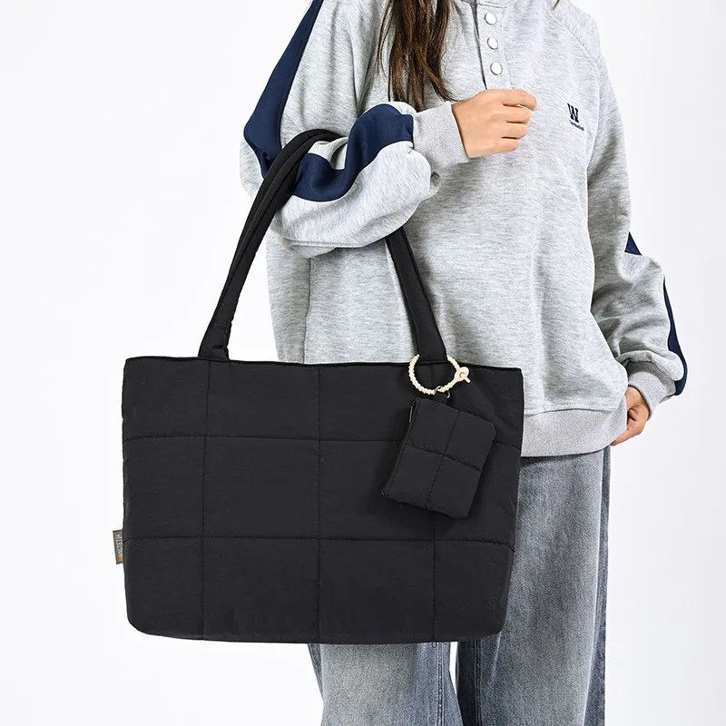 Quilted Handbags Large Underarm Bag Lightweight Commuter Bag for Women Work Shopping Travel Daily