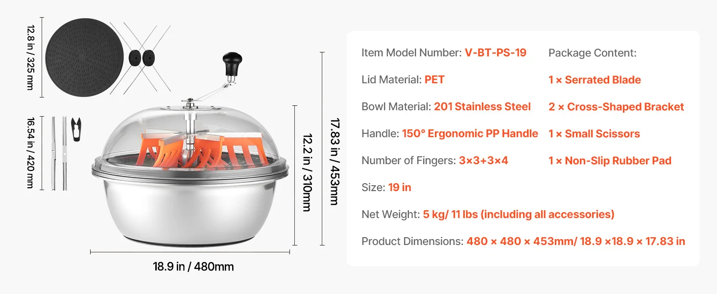 SucceBuy Bud Leaf Trimmer Manual Bud Trimmer w/ Sharp Stainless Steel Blades Visual Cutting Wet & Dry Hydroponic Cutting Machine