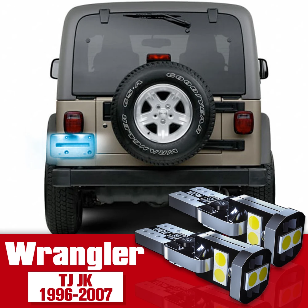 

2x License Plate Light Accessories LED Bulb Lamp For Jeep Wrangler TJ JK 1996-2016 2006 2007 2008 2009 2010 2011 2012 2013 2014