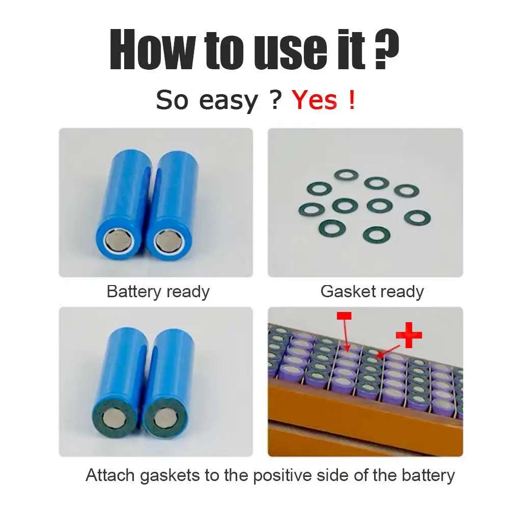 18650 21700 26650 Li-ion Battery Insulation Gasket Pack 150PCS Cell Electrode Insulated Tool Single Barley Paper battery insulation gasket