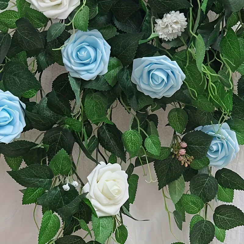 25PCS Artificial Stem Roses for DIY 5