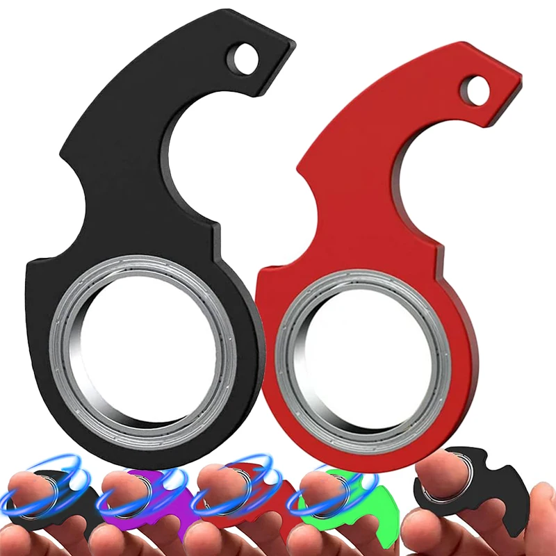 SpinnerStressToyMetalidgetToysKidFingertipSpinningKeyring