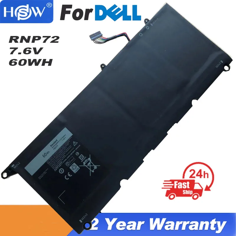 

Аккумулятор для ноутбука Dell XPS 13-9360-D1605G 13-9360-D1605T 13-9360-D1605T 13-9360-D1609G D1705G Series TP1GT RNP72, 7,6 В, 60 Вт/ч