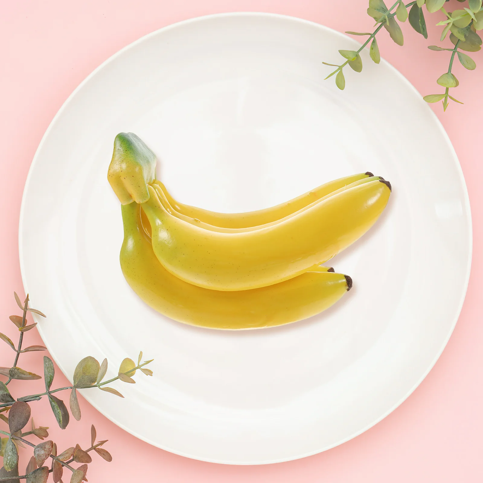 실물 같은 인공 바나나 폼 노란색 바나나 시뮬레이션, 실물 같은 바나나 클러스터, 가짜 과일 음식 사진 소품, 홈 하우스