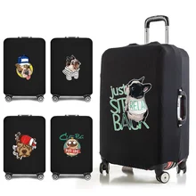 

Travel Accessories Suitcase Protective Cover for 18-28 Inch Traveling Luggage Case Elastic Suitcase Dust Cover Dog Print 2022