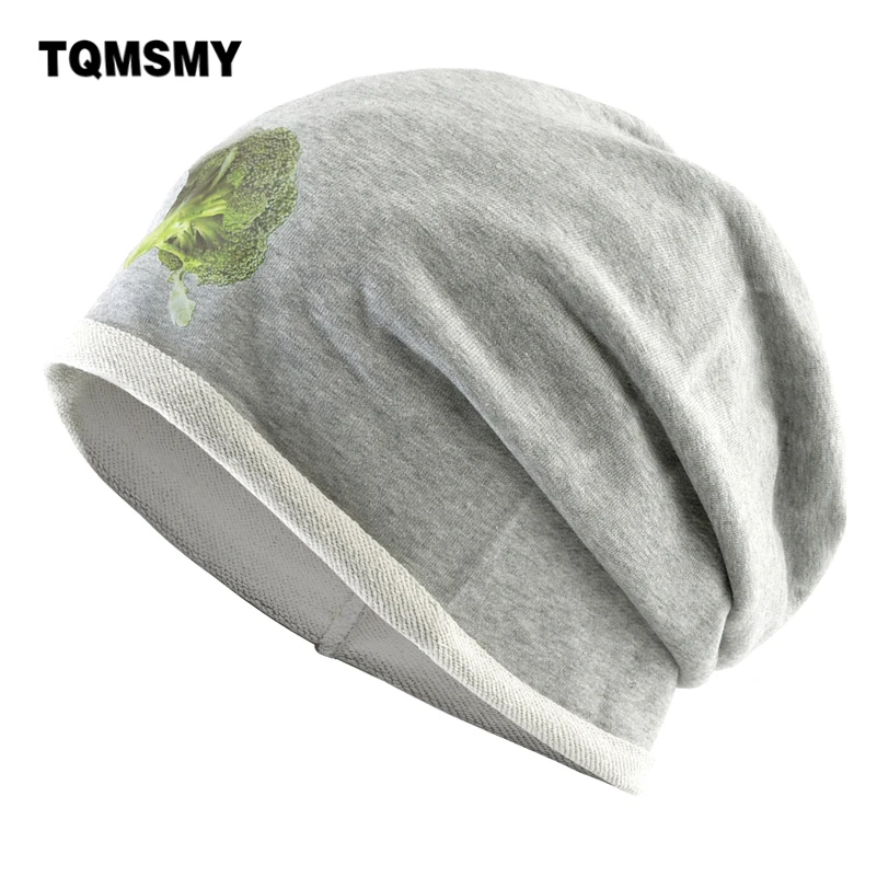 

TQMSMY Women's Beanie With Printing Fruit Knitted Solid Color Hats Men's Fashion Hip Hop Gorras Four Season Soft Bonnet TME302