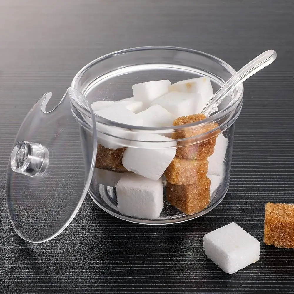 Acrylic Spice Jar with Spoon Lid