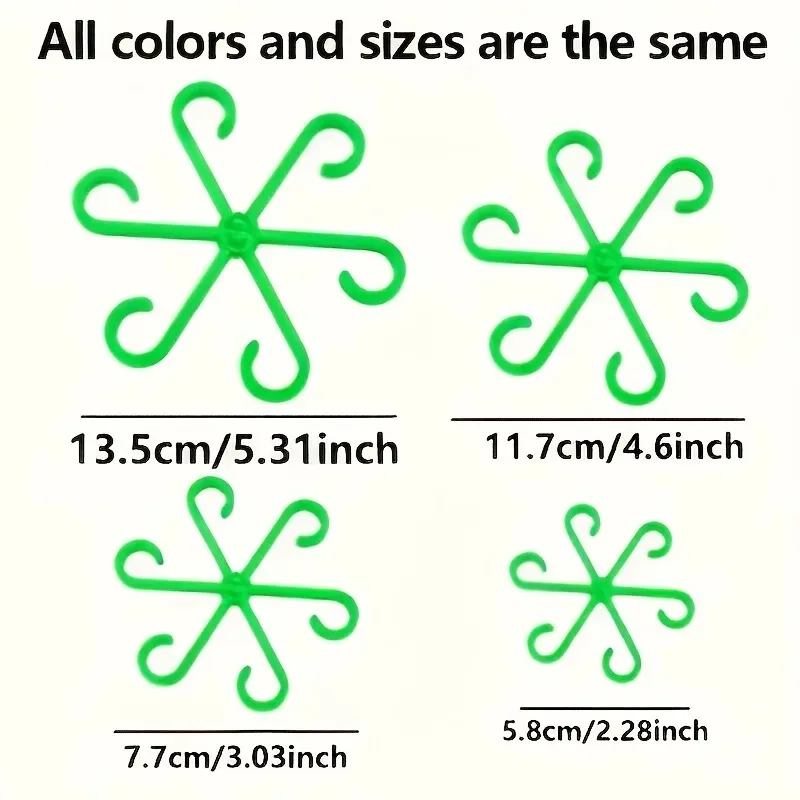 Plant Anti Tipping Support Rod Set, Green Plant Holder, Flower Hydroponic Folding Bracket, Garden Accessories Practical