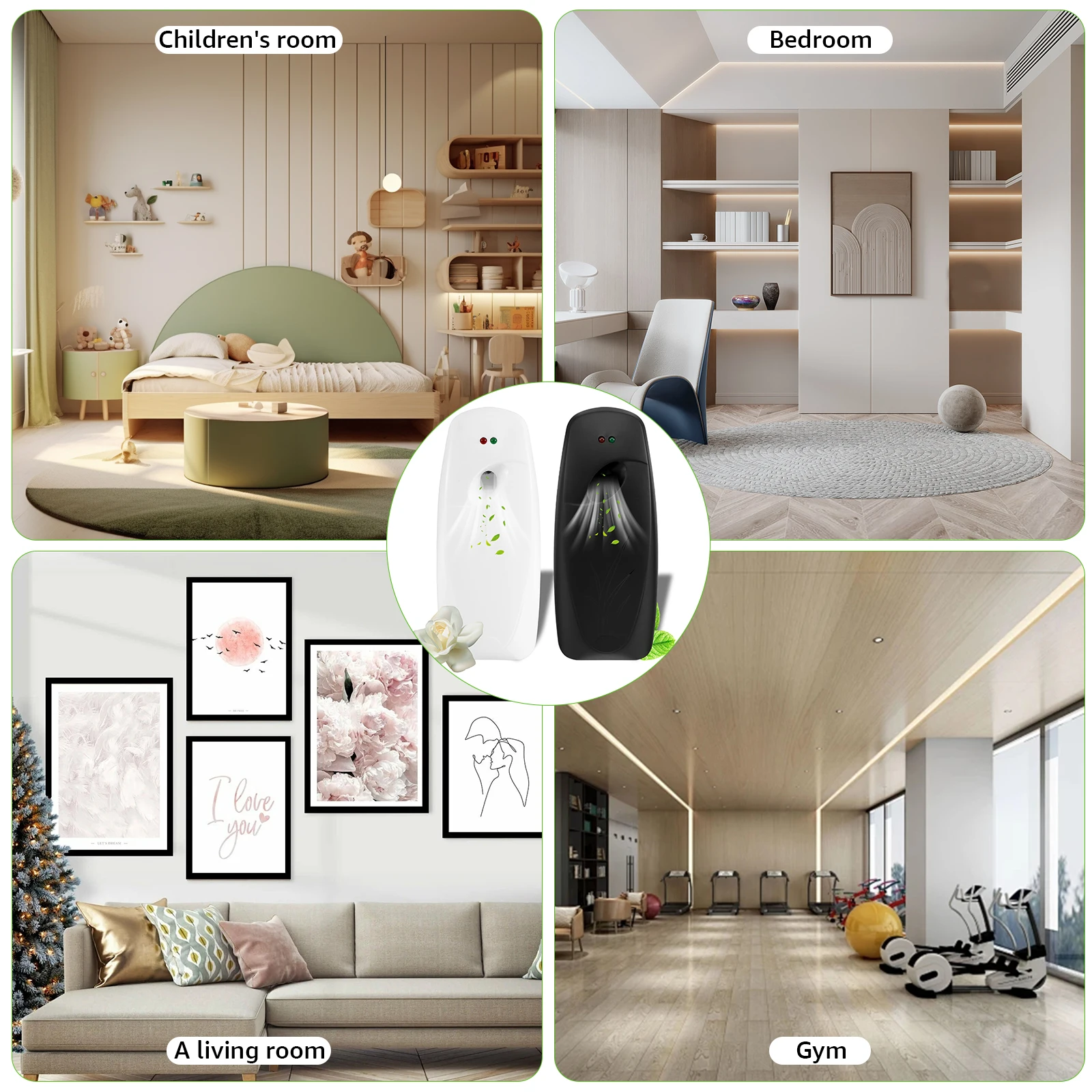 2 قطعة موزع معطر الهواء المثبت على الحائط 300 مللي...