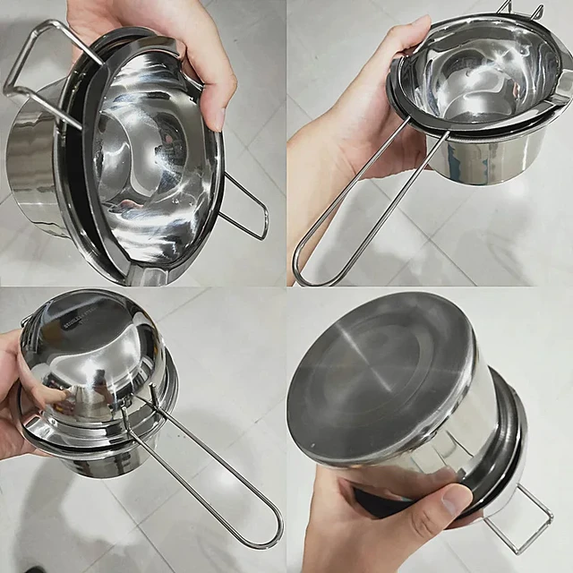 Candle Making Pouring Pot, 20oz Wax Melting Pot,304Stainless Steel