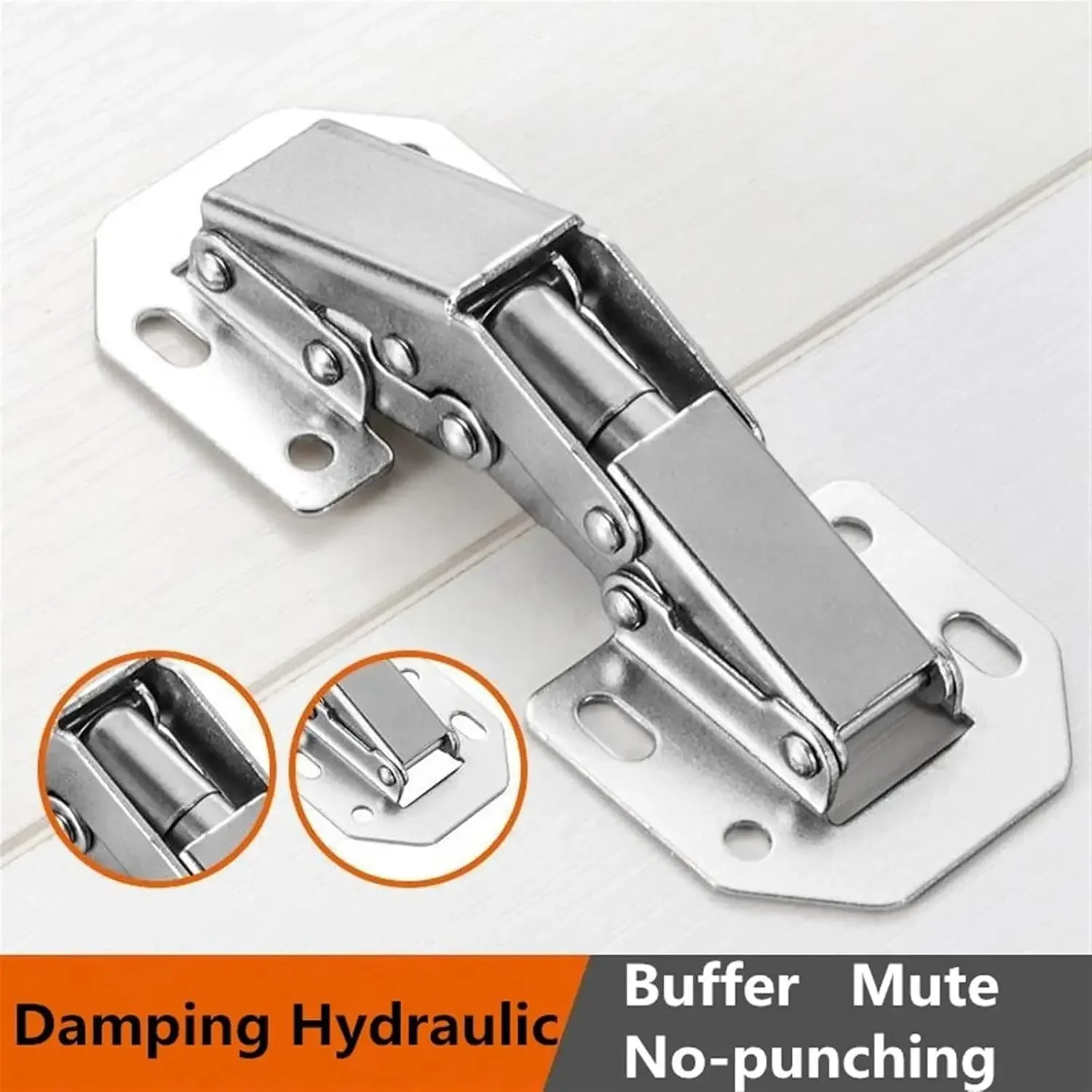90 Degree Steel No-Drilling Buffer for Kitchen Cupboard DIY Furniture Hardware Tools