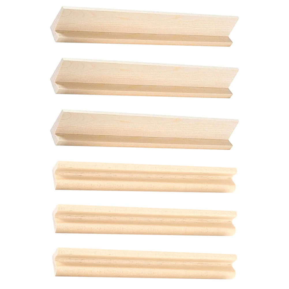 

6Pcs Wooden Domino Trays Multi-function Domino Bases Desktop Domino Racks Domino Accessory