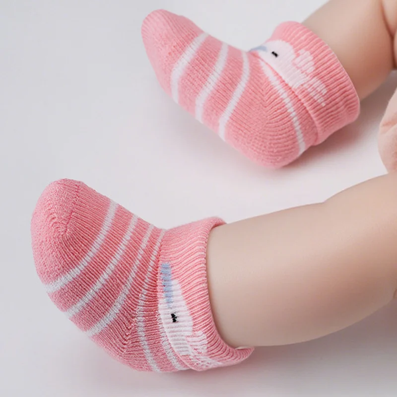 6 Pairs/Set Baby Socks Girls Boys Print Thick Terry Clothes Newborn Accessories Kids Children Toddlers Slipper Gift Clothes