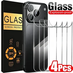 Premium Tempered Glass Back Screen Protector Film - 1 - 4 Pack - 4 Back Glass (For iPhone 18 ProMax)