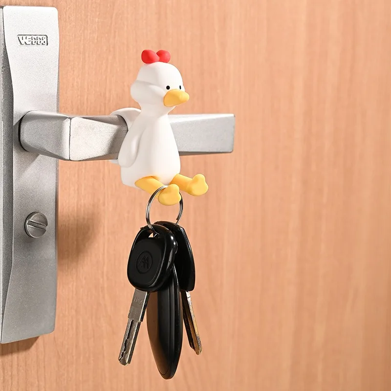 Creative Silicone Duck Anti-collision Door Stopper 3D Cute Bear Rabbit Door Handle Protective Cover Bedroom Home Stopper