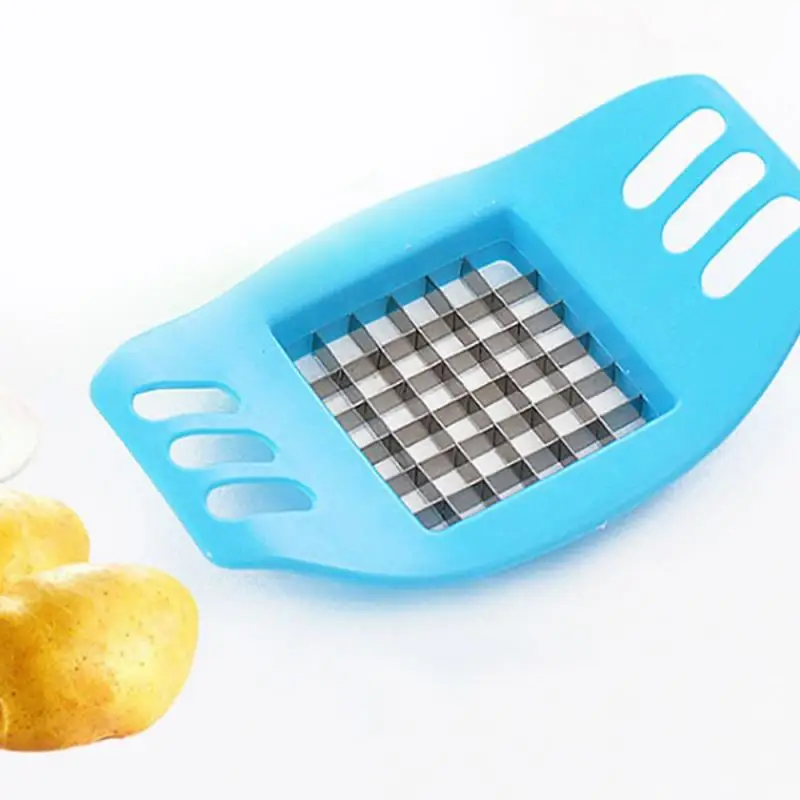 Kitchen Cutting Gadgets Stainless Steel Egg Slicer Vegetables Fruit Potato Salads Cube Grid Cutter Cheese Device