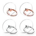 2 rose gold 2silver