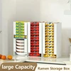 Korea Ramen Storage Box Kitchen Instant Noodle Cup Tissue Storage Bins Facial Mask Storage Box Multi-function Tabletop Organizer 1