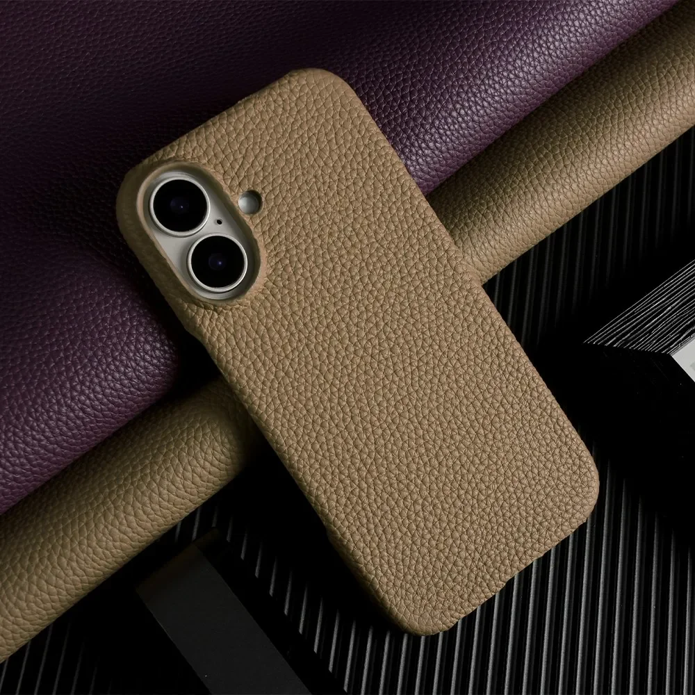 For iphone 16 Pro Max case Luxury Genuine Leather Cover Back Etui Coque Shockproof phone case leather phone case leather wallet case leather case for Funda iphone15 14Pro 13 XR XSMax Carcasa
