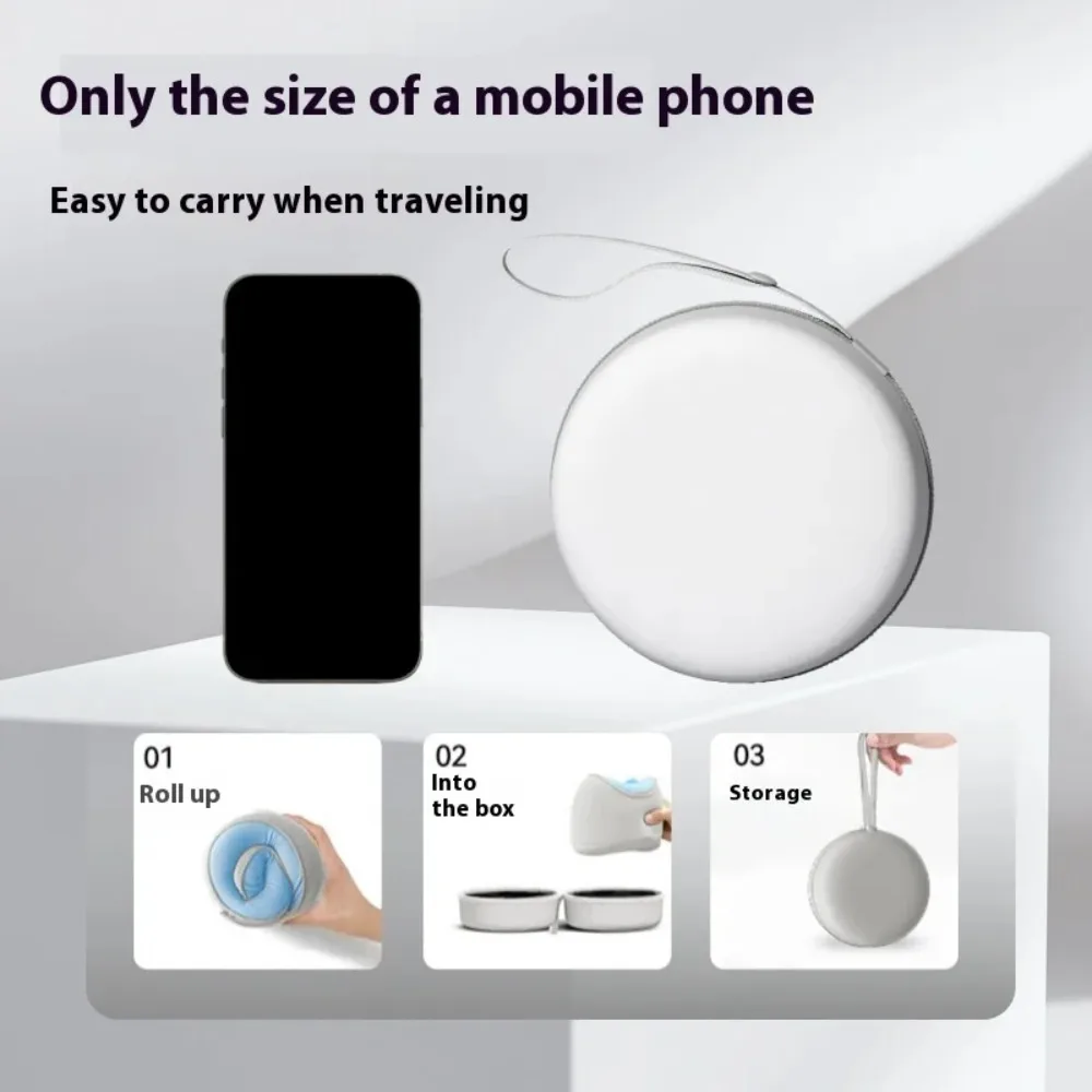 Portable U-Shaped Memory Foam Neck Pillow for Trains, Planes, and Travel Office Nap Pillow for Cervical Support