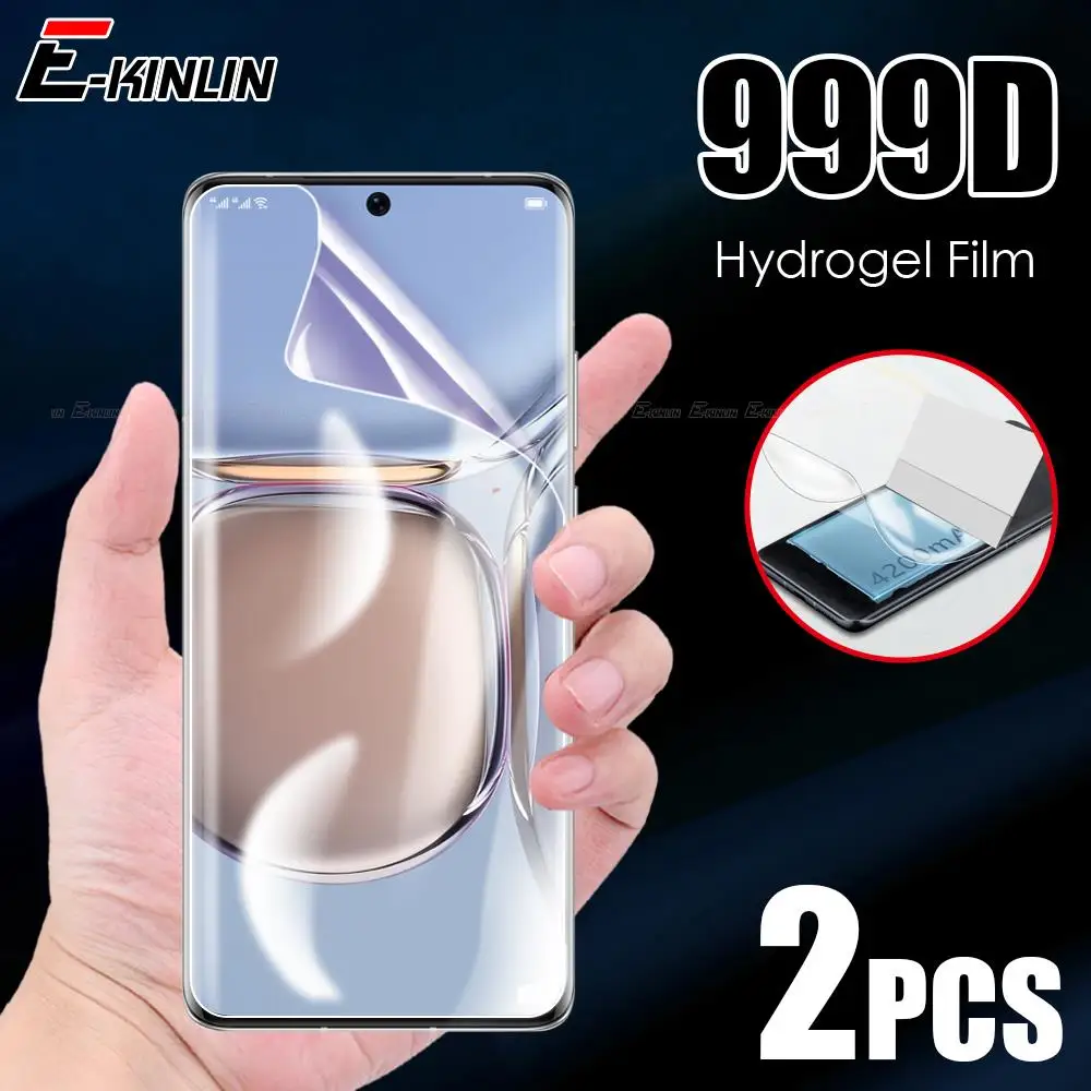2 Pezzi Full Cover Soft Hydrogel Film Per Huawei Mate 50 40 30 20 P50 P40 P30 Pro Plus Lite E Xl Pellicola Proteggi Schermo Non Vetro