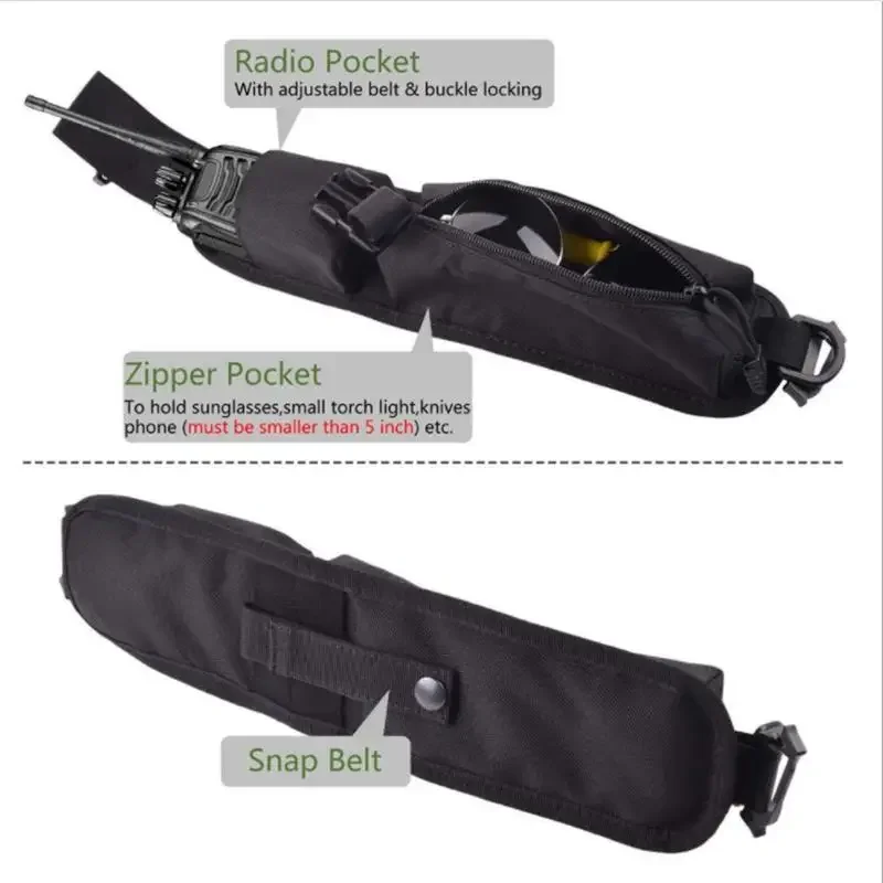 Zaino da caccia Tracolla Custodia per accessori Borsa Molle Tasche per attrezzi EDC multifunzionali Sport all'aria aperta Piccole tasche compatte - immagine 5