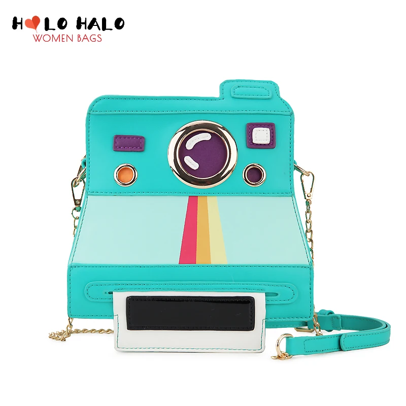 Novelty Polaroid Shape Chain Shoulder Bag for Women Fashion Cartoon Camera  Purses and Handbags Girls Crossbody Bag Green Clutch _ - AliExpress Mobile