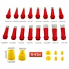 22 PCS/Set Stainless Steel Caulk Nozzle Applicator Glue Silicone Sealant Finishing Tool Caulking Nozzle for Kitchen Bathroom 6